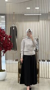 GHİSA FERMUAR DETAYLI TUNİK GRİ