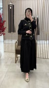GHİSA MERSERİZE SİYAH HIRKA