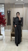 GHİSA PANTOLONU DETAYLI TAKIM SİYAH
