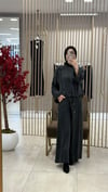 GHİSA PANTOLONU DETAYLI TAKIM SİYAH
