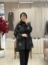 GHİSA TAŞ DETAYLI CEKET SİYAH