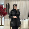 GHİSA TAŞ DETAYLI CEKET SİYAH
