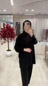 TIĞ TRİKO SİYAH TUNİK