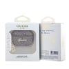 Apple Airpods Pro 3 Kılıf Guess Orjinal Lisanslı 4G Desenli Metal Script Logolu 4G Charm PU Deri Kapak