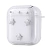 Apple Airpods Zore Airbag 44 Airbag Tasarımlı Simli Şeffaf Kutup Kılıf