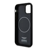 Apple iPhone 11 Kılıf Aston Martin Orjinal Lisanslı M-safe Şarj Özellikli Renkli Halka ve Karbon Fiber Tasarımlı Kapak