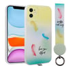 Apple iPhone 11 Kılıf Desenli El Askılı İpli Zore Arte Silikon Kapak