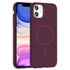 Apple iPhone 11 Kılıf M-safe Şarj Özellikli Zore Ruby Sert Kapak