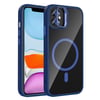 Apple iPhone 11 Kılıf Standlı ve Kamera Lens Hediyeli M-Safe Şarj Özellikli Zore Etro Kapak