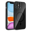 Apple iPhone 11 Kılıf Standlı ve Kamera Lens Hediyeli M-Safe Şarj Özellikli Zore Etro Kapak