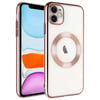 Apple iPhone 11 Kılıf Wireless Şarj Özellikli Sert PC Zore Riksos Magsafe Kapak