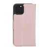 Apple iPhone 11 Pro Uyumlu Deri Cüzdanlı Kılıf Pembe
