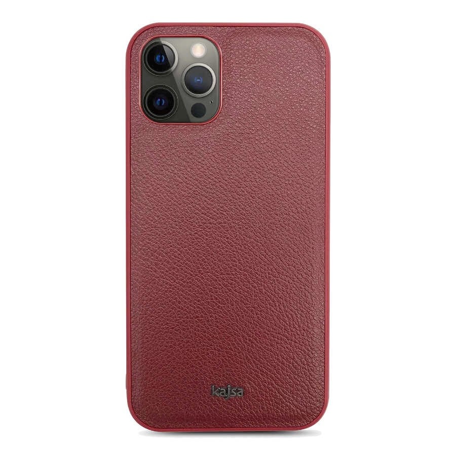 Apple iPhone 12 Pro Max Kılıf ​Kajsa Luxe Collection Hakiki Deri Kapak