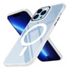 Apple iPhone 12 Pro Max Kılıf Wireless Şarj Özellikli Zore Krom Magsafe Silikon Kapak