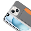 Apple iPhone 13 Kılıf Kartlıklı Zore X-Kart Silikon Kapak