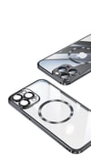Apple iPhone 13 Pro Kılıf Wireless Şarj Özellikli Sert PC Zore Riksos Magsafe Kapak