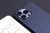 Apple iPhone 13 Pro Max Kılıf Karbon Fiber Tasarımlı Zore Karbono Kapak