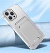 Apple iPhone 13 Pro Max Kılıf Kartlıklı Şeffaf Zore Setra Clear Silikon Kapak