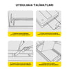 Apple iPhone 13 Zore 3D Oliv HD Temperli Cam Ekran Koruyucu + Kolay Uygulama Aparatı