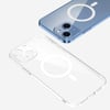 Apple iPhone 14 Kamera Korumalı M-Safe Şarj Özellikli Şeffaf Zore London Sert PC Kapak