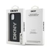 Apple iPhone 14 Kılıf DKNY Orjinal Lisanslı Taşlı DKNY Yazılı Metalik Rhinestones PU Deri Kapak