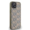 Apple iPhone 14 Kılıf DKNY Orjinal Lisanslı M-safe Şarj Özellikli 3D Yazılı Grid Pattern Kapak