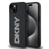 Apple iPhone 14 Kılıf DKNY Orjinal Lisanslı Taşlı DKNY Yazılı Metalik Rhinestones PU Deri Kapak