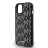 Apple iPhone 14 Kılıf DKNY Orjinal Lisanslı M-safe Şarj Özellikli 3D Yazılı Grid Pattern Kapak