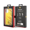 Apple iPhone 14 Kılıf Ferrari Orjinal Lisanslı Baskı Logolu Çimen Desenli Kapak