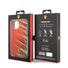 Apple iPhone 14 Kılıf Ferrari Orjinal Lisanslı Baskı Logolu Çimen Desenli Kapak