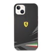 Apple iPhone 14 Kılıf Ferrari Orjinal Lisanslı Baskı Logolu İtalyan Bayrak Baskılı Dizayn Kapak