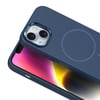 Apple iPhone 14 Kılıf M-Safe Şarj Özellikli Metal Kamera Çerçeveli Zore Edi Silikon Kapak