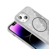 Apple iPhone 14 Kılıf Magsafe Şarj Özellikli Parlayan Simli Zore Okso Kapak