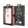 Apple iPhone 14 Plus Kılıf Ferrari M-safe Şarj Özellikli Transparan Dizayn Kapak