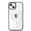 Apple iPhone 14 Plus Kılıf Ferrari M-safe Şarj Özellikli Transparan Dizayn Kapak