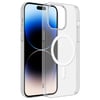 Apple iPhone 14 Pro Kamera Korumalı M-Safe Şarj Özellikli Şeffaf Zore London Sert PC Kapak