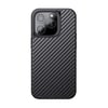 Apple iPhone 14 Pro Kılıf Aramid Karbon Fiber M-safe Özellikli Wlons Radison Kapak
