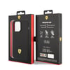 Apple iPhone 14 Pro Kılıf Ferrari M-safe Şarj Özellikli Silikon Metal Logo Dizayn Kapak