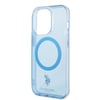Apple iPhone 14 Pro Kılıf U.S. POLO ASSN. M-safe Şarj Özellikli Transparan Tasarım Kapak