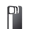 Apple iPhone 14 Pro Max Kılıf Aramid Karbon Fiber M-safe Özellikli Wlons Radison Kapak