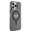Apple iPhone 14 Pro Max Kılıf Aston Martin Orjinal Lisanslı M-safe Şarj Özellikli IML Baskı Logolu Metal Düğmeli Kapak