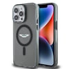 Apple iPhone 14 Pro Max Kılıf Aston Martin Orjinal Lisanslı M-safe Şarj Özellikli IML Baskı Logolu Metal Düğmeli Kapak