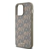 Apple iPhone 14 Pro Max Kılıf DKNY Orjinal Lisanslı M-safe Şarj Özellikli 3D Yazılı Grid Pattern Kapak