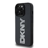 Apple iPhone 14 Pro Max Kılıf DKNY Orjinal Lisanslı Taşlı DKNY Yazılı Metalik Rhinestones PU Deri Kapak