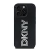 Apple iPhone 14 Pro Max Kılıf DKNY Orjinal Lisanslı Taşlı DKNY Yazılı Metalik Rhinestones PU Deri Kapak