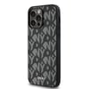 Apple iPhone 14 Pro Max Kılıf DKNY Orjinal Lisanslı M-safe Şarj Özellikli 3D Yazılı Grid Pattern Kapak