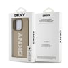 Apple iPhone 14 Pro Max Kılıf DKNY Orjinal Lisanslı Taşlı DKNY Yazılı Metalik Rhinestones PU Deri Kapak