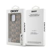 Apple iPhone 14 Pro Max Kılıf DKNY Orjinal Lisanslı M-safe Şarj Özellikli 3D Yazılı Grid Pattern Kapak