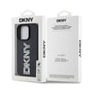 Apple iPhone 14 Pro Max Kılıf DKNY Orjinal Lisanslı Taşlı DKNY Yazılı Metalik Rhinestones PU Deri Kapak