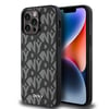Apple iPhone 14 Pro Max Kılıf DKNY Orjinal Lisanslı M-safe Şarj Özellikli 3D Yazılı Grid Pattern Kapak